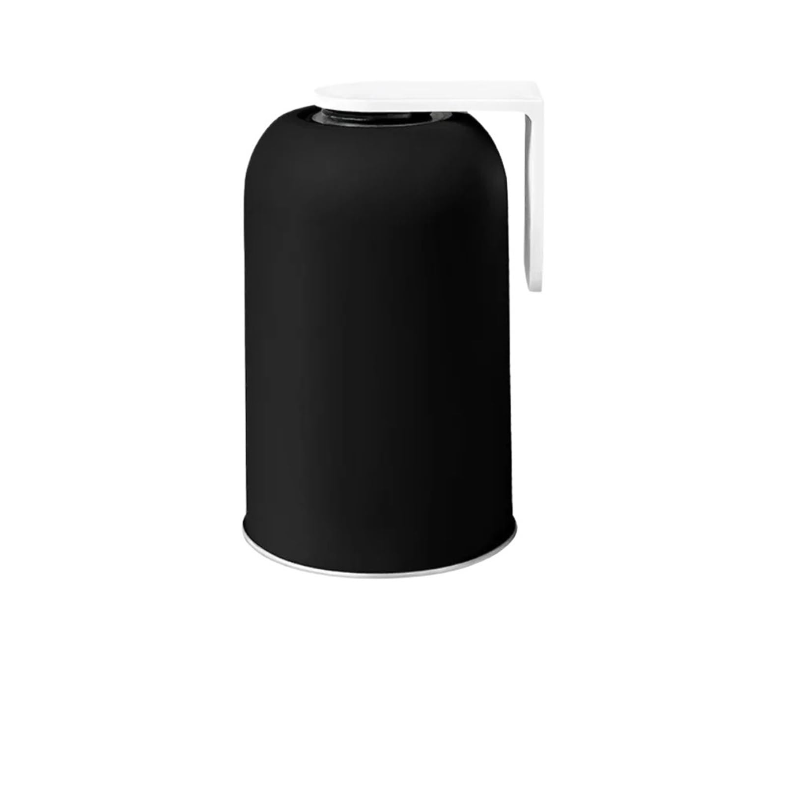 1Pcs Large Capacity Mouthwash Cup Wall Mounted No Punching Tooth Brushing Space Saving For Bathroom, Washroom(Black)