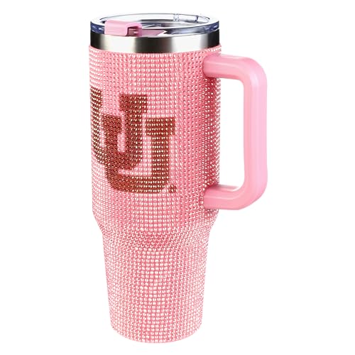 Image of The Memory Company Officially Licensed 40oz Pink Bling Game Day Tumbler, University of Utah