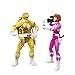 Husbro MMPR/TMNT Lightning,Mike and April as Yellow and Pink Rangers Action Figure 2-Pack