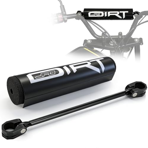 JFG RACING Barre d'équilibre pour moto cross avec coussinet de guidon pour guidon de 22 mm Noir