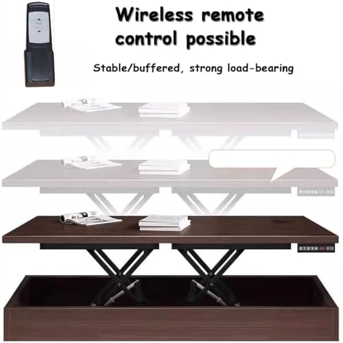 Tavolo elevatore elettrico a forbice, tavolino da caffè regolabile in altezza con telecomando, carico massimo 150 kg, design moderno per casa e ufficio, versatile ed elegante