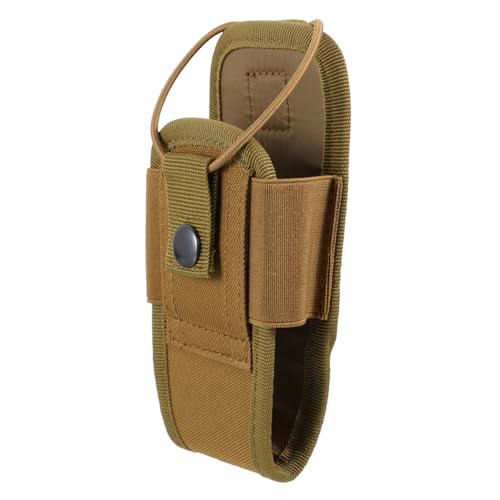 ELAYARD Bolsa para Radio Portátil Funda para Walkie Talkies Organizador De Radio Color Barro para Senderismo y Actividades Al Aire Libre