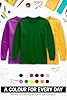 Re Tech UK - Kids Long Sleeve T Shirt for Boys and Girls | Lightweight Crewneck Tee for Layering or Everyday Wear | Plain, Stretchy, Soft Touch Top for School, Play or Lounging (Hot Pink, 5-6) #5