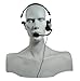 Andrea Communications NC-181VM USB On-Ear Monaural Computer Headset with Noise-canceling Microphone, in-line Volume/Mute Controls, and Built-in External Sound Card and USB Plug, Black, Grey, Silver