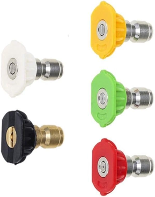 Garden Pressure Washer Nozzle 5Pcs Universal Portable Accessories Washer Spray Nozzle Quick Connector