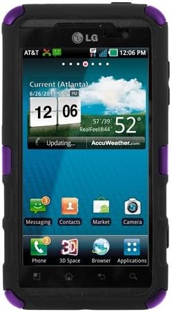 Seidio CSK3LGTHR-PR DILEX Case for use with LG Thrill 4G and Optimus 3D - Amethyst