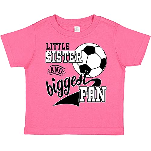 inktastic Little Sister and Biggest Fan- Soccer Player Toddler T-Shirt