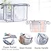 Clear Beach Bag Organizer Insert with 3pcs Accessories for Medium Bogg Bag Inserts -Beach Tote Bag Divider with Sunglasses Holder, Phone Holder and Clips Hooks - Beach Tote Insert Organizer Liner