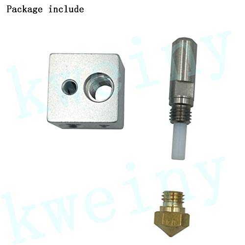 Kweiny Mk10 Hotend Kit For 3D Printer Fit With M3 And M4 Thermistor #TOP2