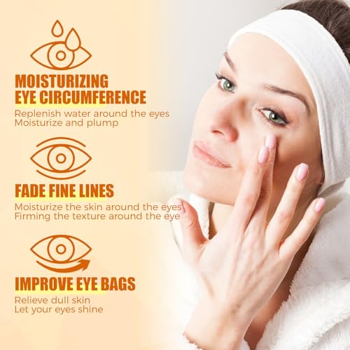 2PCS Vitamin C Eye Cream Stick,Glow Eye Stick,Under Eye Cream for Dark Circles and Puffy Eyes,Vitamin C Eye Creams,Anti Wrinkle Eye Cream,Eye Bags Remover,Eye Cream Anti Aging,Firming Eye Cream - Image 8