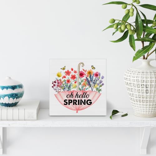 Country-Oh-Hello-Spring-Wood-Sign-Floral-Spring-Home-Decor-Indoor-for-Desk-Shelf-Table-5-X-5-Inches Country Oh Hello Spring Wood Sign Floral Spring Home Decor Indoor for Desk Shelf Table 5 X 5 Inches