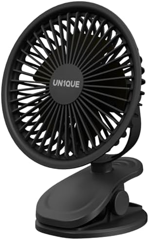 UN1QUE Mini Portable Fan Battery Operated, 6 Inch Powerful USB 