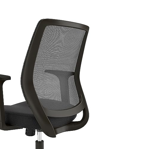 Union & Scale UN56947 Mesh Back Fabric Task Chair, Black - Thumbnail 5