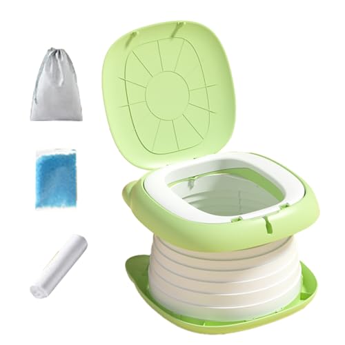Asiento de inodoro plegable de viaje para niños pequeños, almohadilla para orinal para niños, entrenador plegable, de inodoro ligero para viajes por carretera, inodoros públicos, mochileros