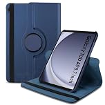 World biz Case Fits Samsung Galaxy Tab A11 8.7 Inch (2025) / Tab A9 8.7 Inch (2023), 360 Degree Rotation Protective Stand Leather Folio Cover, Auto Wake/Sleep, Samsung A11/A9 Tablet (Navy)