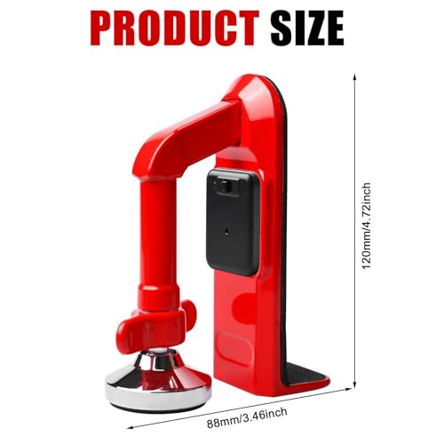 Türstopper Alarm, Door Jammer, Tragbare Türverriegelung Einbruchschutz Sicherheitsgerät für Zuhause, Hotel Reisen und persönlichen Schutz Einstellbares Türstopper mit Alarm 80db (Rot)