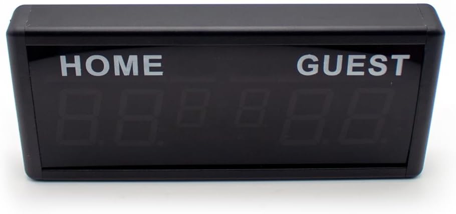 iDili 6-Digit LED Adjustable Brightness Electronic Scoreboard with Remote Control for Basketball Snooker Tennis Soccer