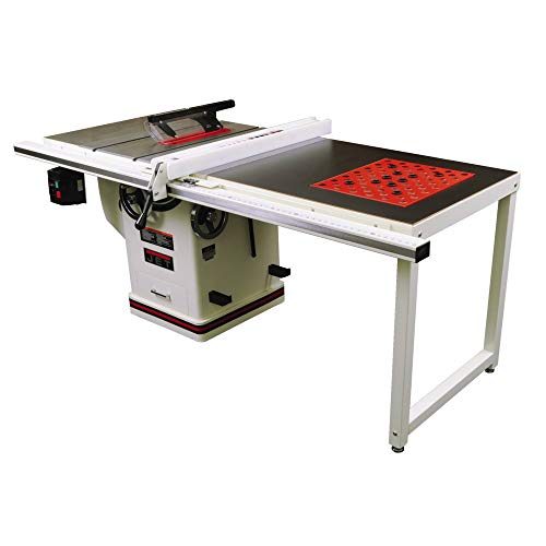 Jet 708679PK Deluxe Xacta Saw 5HP, 1Ph, 50' Rip, with Downdraft Table, Leg Set