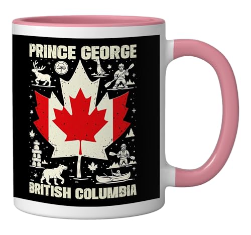 Taza de Cerámica Prince George British Columbia Canadá miniatura 2