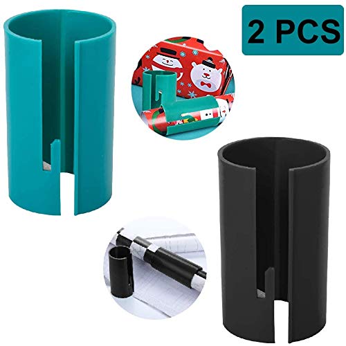2pcs Gift Wrap Cutter,Wrapping Paper Cutter,Portable Sliding Wrapping Paper Roll Cutter Tool,Makes Wall Sticker Decorations and Gift Packaging for Thanksgiving Christmas
