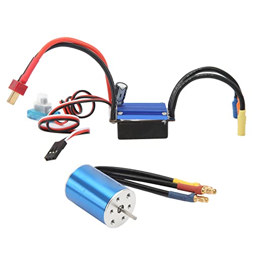 Moteur sans balais RC 2435 haute vitesse 4800KV avec variateur ESC 25A compact pour chassis reduit