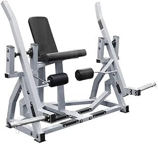 French Fitness Napa P/L Iso-Lateral Leg Extension (New) | Plate Loaded Quadriceps Machine, Independent Leg Training, Heavy-Duty Steel Frame, Silver