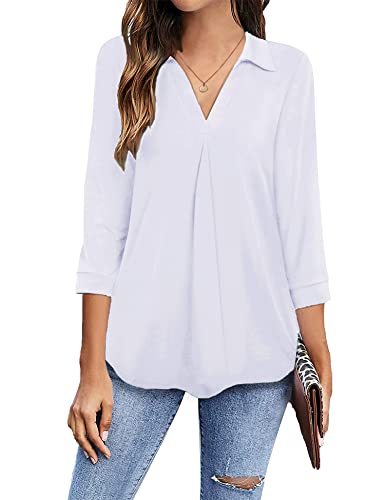 Image of Newchoice Womens 3 /4 Sleeve Shirts Business Casual Tops