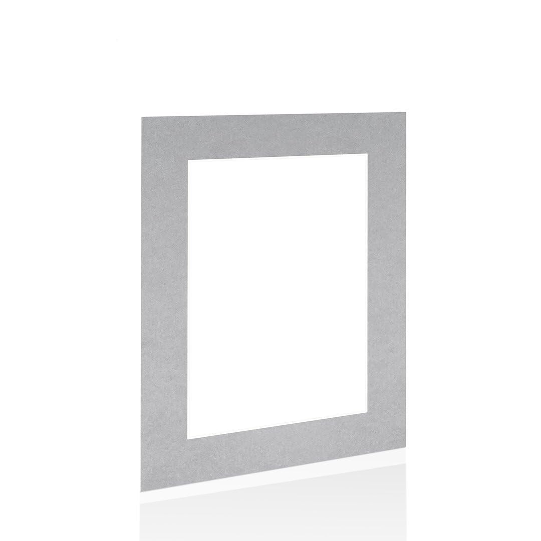 Procut Global 16x12" Silver Picture Mounts - Fits 12x8" Photo Size — image 1