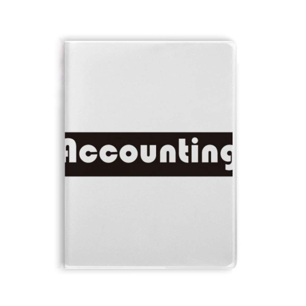 Carnet de notes de comptabilité avec couverture souple noire légère et résistante - 4