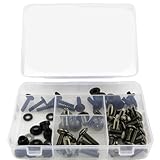 Universal Fit Compatible with TL1000S 1997 1998 1999 2000 2001 Complete Full Fairing Bolts Kit Screws Steel Fairing Clips Nuts Covering Bolts Aftermarket Replacement(Titanium)
