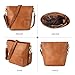 Berliner Bags Vintage Genuine Leather Shoulder Bag Madison, Small Tote Bag, Bucket Bag, Top Handle Bag for Women - Brown