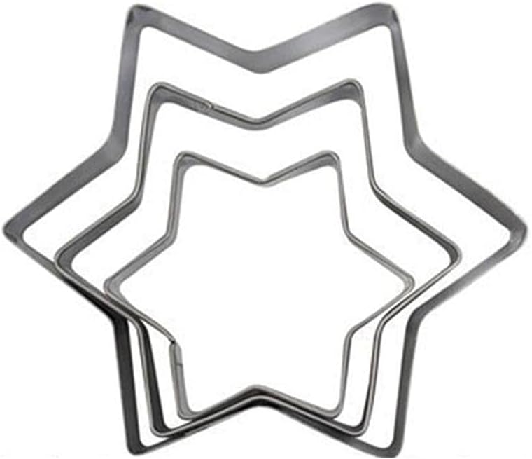 DIY Cake Decorating Tools,Cake Piping Nozzles Stainless Steel Biscuit Mould Portable Cake Fondant Mold Cookie Cutter Egg Mold Kitchen Gadgets Baking Accessories 3pcs (Color : No.4, St