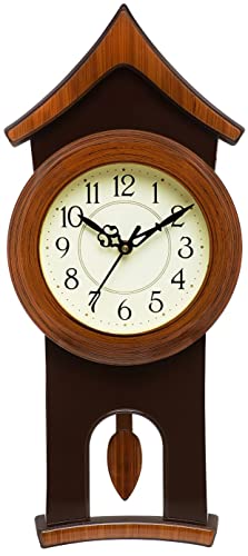 Image of Harbour Analog Stylish New Models Wall Clock with Pendulum for Home Living Room Hall Bedroom (Size Height 40 CM X Width 17.5 CM)- Home Decor Big Size Wall Clock MJ AD 19 GBG 1