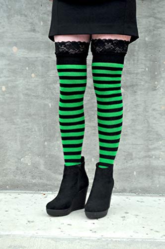Image of Sock House Co. Thigh High Socks - Over the Knee Stockings - Fits Shoe Size: 4-10 (Ladies)