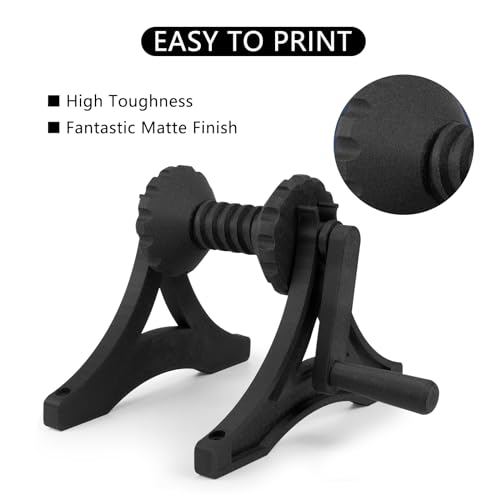Image of Carbon Fiber PETG Filament 1.75mm, Lightweight /High Strength PETG CF 3D Printer Filament, Black Carbon Fiber Filament 1kg(2.2lbs) Spool