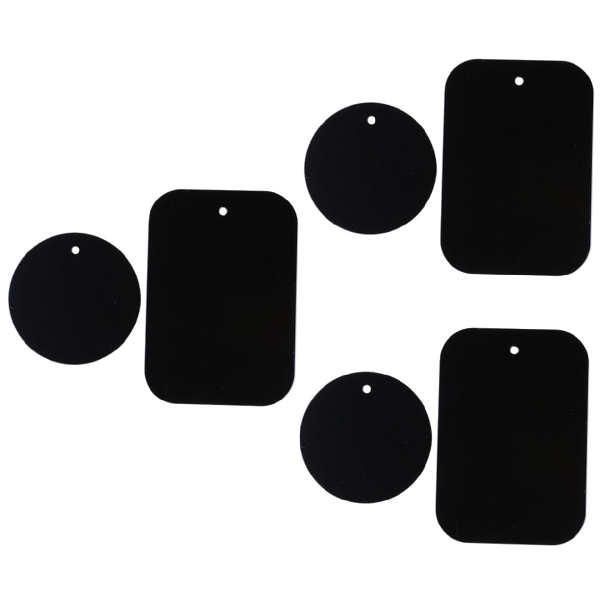 UPKOCH 12 Pcs Vehicle Metal Plate Round Metal Plate Car Holder for Mobile Phones Car Mount Holder for Cell Phone Anti Scratch Square Mount Metal Plate Smooshmellow Iron Sheets Magnet