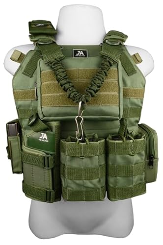Colete Tático Modular Operacional Paintball JA Rio Militar Verde Oliva