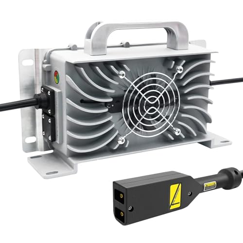 Cargadores De Baterías De Plomo-ácido De 900w, Cargador De Carrito De Golf De 36v/48v, Resistente Al Agua Ip67, Con Ventilador De Refrigeración, Apagado Automático, Para Batería (Size:A,Color:36V/18A)