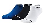 Nike Jordan Men's Dri-Fit Jumpman Crew Basketball Socks SX5546-017 Black/Photo Blue/White (Medium 6-8)