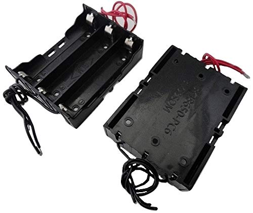 Amazon.co.jp: リチウムイオン充電池用 18650電池ボックス 線付 3本 2