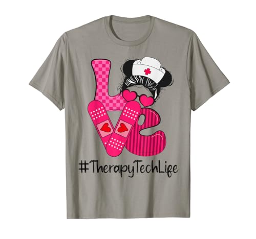 Therapy Tech Love Valentines Day Women Heart Appreciation T-Shirt