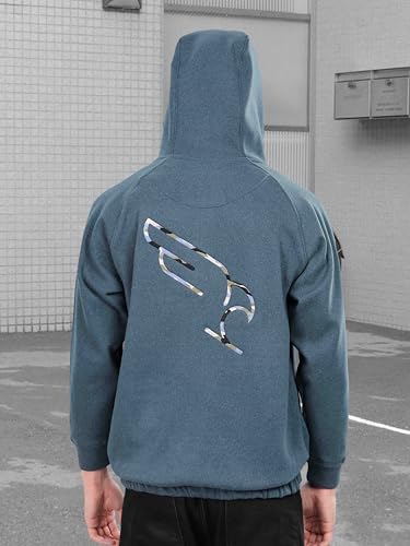 Image of STELLERS Men's Solid Zipper Fleece Hooded Sweatshirt | Regular Fit | Feather Touch Feel | Odour Resistant | Wrinkle Free | Quick Dry | Stretchable | Breathable | Sustainable | Anti-Static