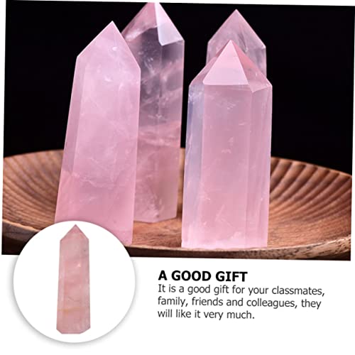 Quartz naturel hexagonal lot de 3 déco maison feng shui Baluue - 7
