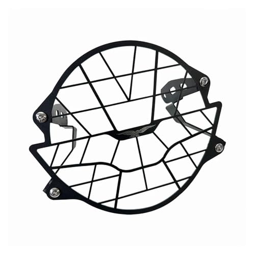 HTVTKRFGRL Copertura faro moto Per Moto Per Guzzi V7 850 Pietra Speciale V9 Bobber 2021 2022 2023 2024 Faro Del Motociclo Protezione Griglia Di Montaggio Copri Faro Moto