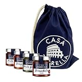Casa Zarrella Pesto & Bruschetta-Geschenkset – Genovese & Rosso Pesto, Bruschetta Tomate & Paprika...