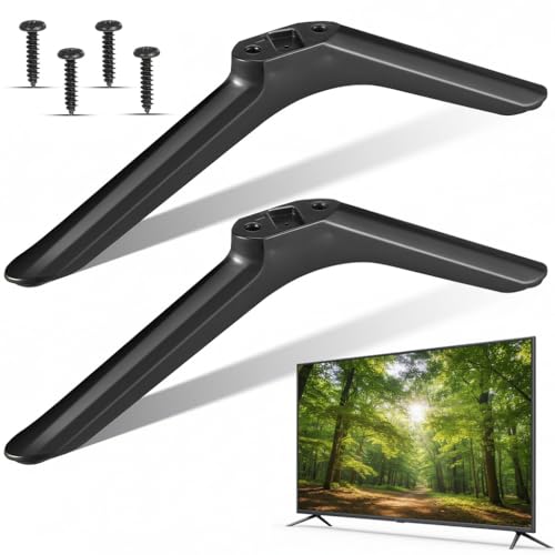 ifundom Universal TV Stand Legs with Screws Replacement TV Feet Tabletop Base Stand Legs Television Pedestal Foot Television Bracket Mount Leg for Living Room Bedroom for 32 Inch