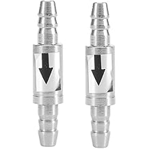 2 PCS Stainless Steel One Way Check Valve,Air CO2 Line Tubing Regulator for Anti-Backflow Non-Return in Aquarium System