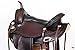 HILASON Chocolate Brown 15 in Western Horse Saddle American Leather Flex Tree Trail & Pleasure Brown