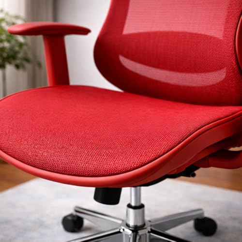 Image of Lakdi The Furniture Ergonomic High Back Office Chair with Adjustable Height, Mesh Back, Lumbar Support, Adjustable Armrest & Tilt Lock, Airflow Back - Free Assembly,5 Year Warranty - SSL-886