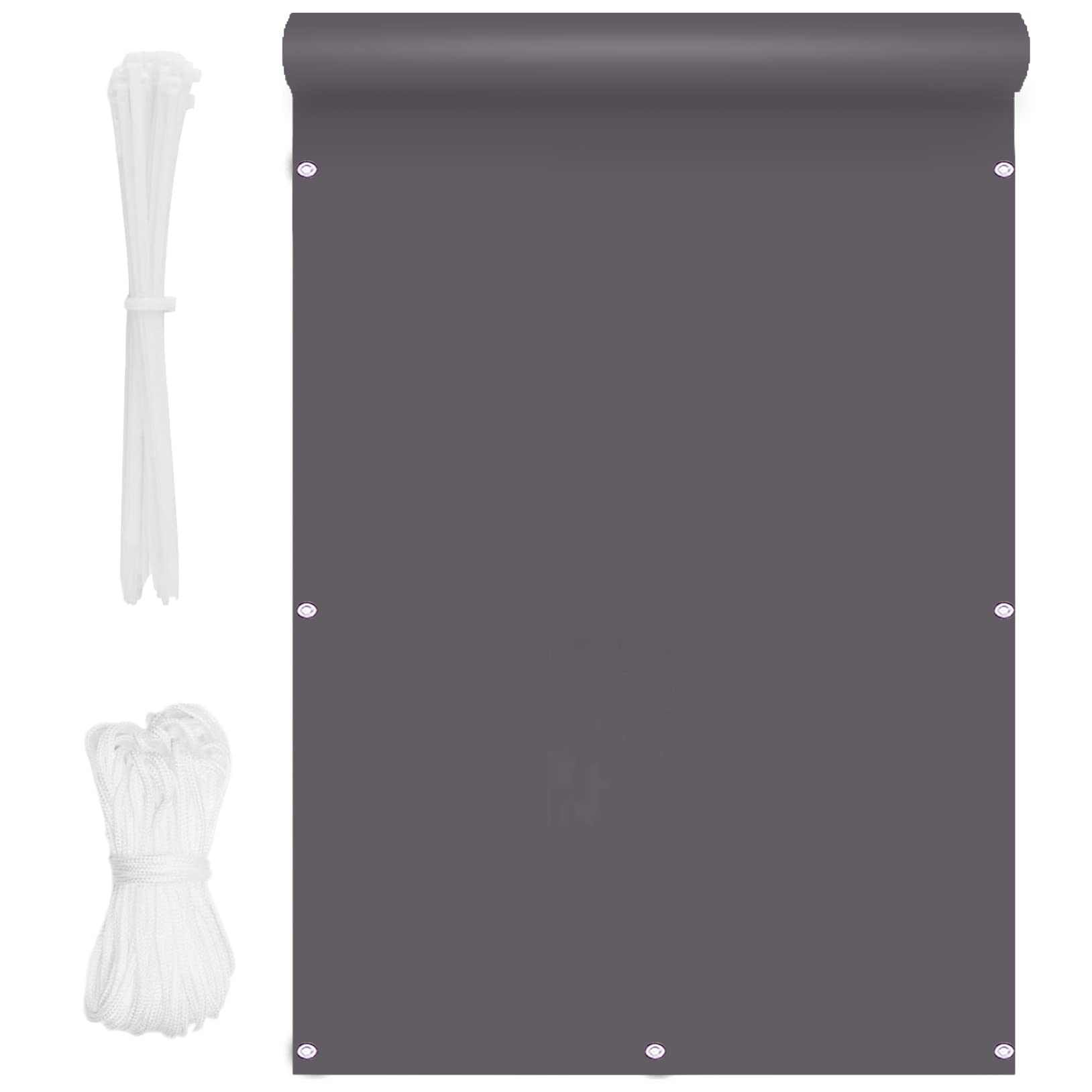 GJZQDKX Balcony Privacy Screen 8.5m Weatherproof Balcony Shield Fence for UV Protection and High Visibility Reduction Dark Gray